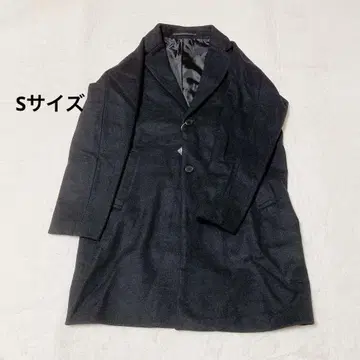 추운 겨울에 The SHOP TK 코트 블랙 울 혼방 S 택 포함 새상품