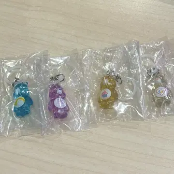 케어베어 클리어 마스코트 참 표식 액세서리 메지루시 가챠가챠