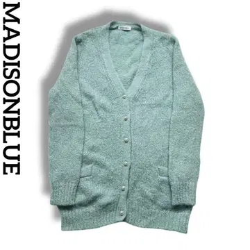 새상품급 MADISONBLUE 펄 가디건 모헤어 알파카 니트