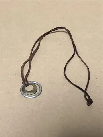 앤티크풍 목걸이 펜던트 가죽 남성용