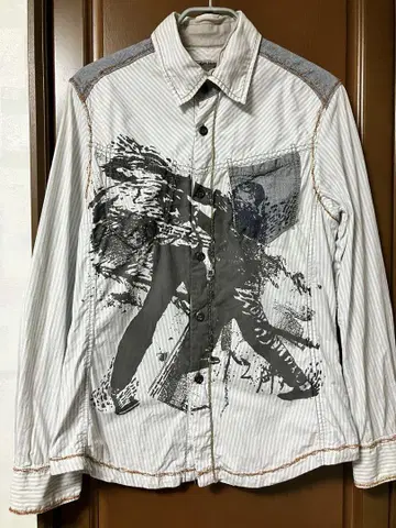 tough jeansmith 타 밀리터리 긴팔 셔츠