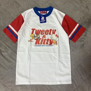 초레어 새상품 택 포함 산리오 트위티&키티 농구 T셔츠 M