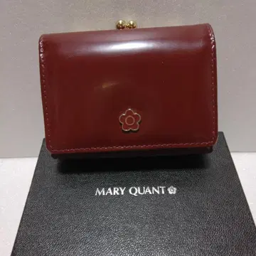 MARY QUANT 3단 폴더형 지갑 레드