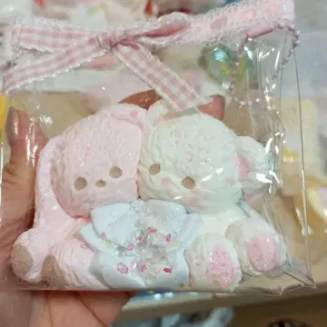 새상품 토끼 곰돌이 약간의 물 느낌 스퀴즈 주물럭주물럭