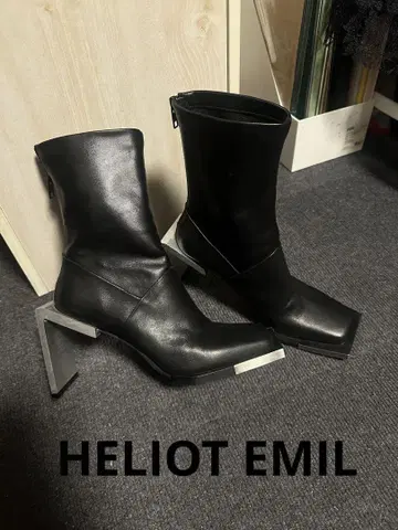 새상품급 HELIOT EMIL 앵클 하이 부츠 37