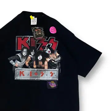 90s Wild Oats KISS 티셔츠 데드스탁 택 포함