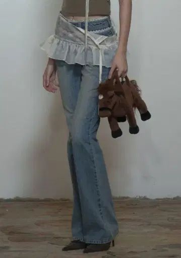 SCULPTOR 시어 스커트 베이지 S