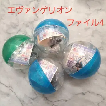 가챠가챠 에반게리온 파일 4개 묶음 세트