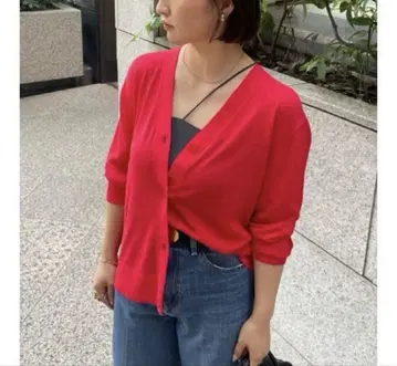 Mila Owen 쉘 버튼 하이 게이지 박스 가디건 [ 손세탁 가능 ]