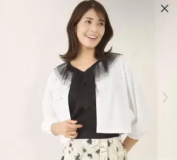 tobechic 다이아 비쥬 볼레로 가디건 반팔 투 비 시크