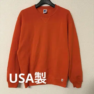 USA제 러셀 맨투맨 오렌지