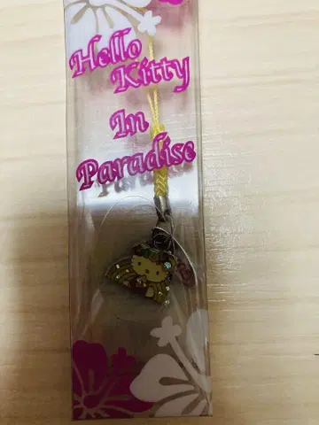 키티 괌 한정판 하이비스커스 레인보우 지역 한정 키링