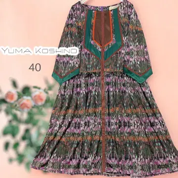 YUMA KOSHINO 유마 코시노 무릎 기장 도킹 원피스 올 패턴 40