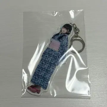 무지개 깃털 미니 실사 아크릴 키링