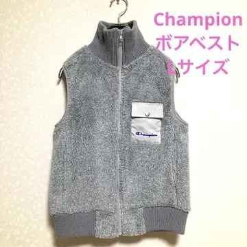 새상품급 Champion 여성용 보아 베스트 사이즈 L 그레이