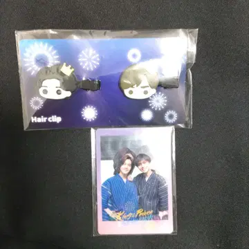 King&Prince와 불꽃놀이 헤어 클립 세트 클리어 카드