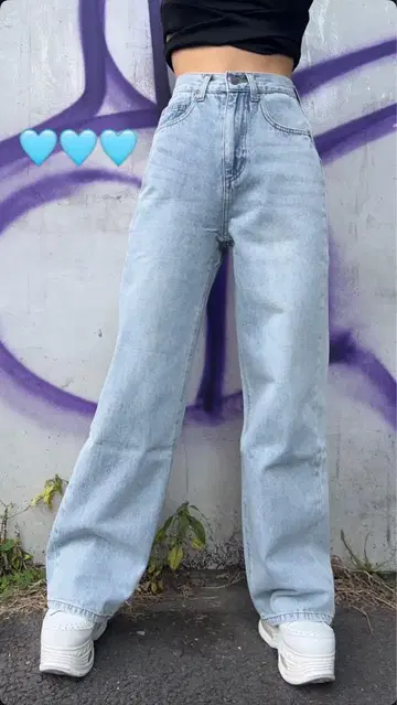 TWW 데님 washed-blue 3xs/xs