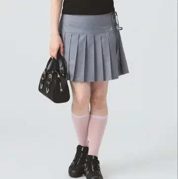 RayBEAMS 레이빔즈 플리츠 미니 스커트 그레이 1 S