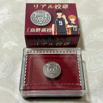 하이큐!! 카라스노 고교 리얼 학교 휘장 학교 휘장 핀 배지 점프 페스타