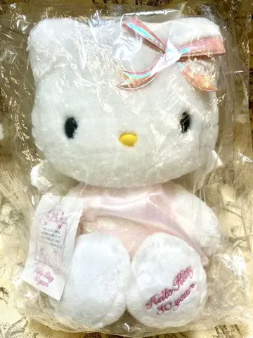 헬로키티 30주년 기념 초레어 엔젤 키티 봉제 인형 산리오