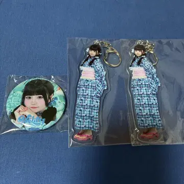 iLiFE! 일본 무도관 가라폰 무지개 깃털 유카타 아크릴 키링