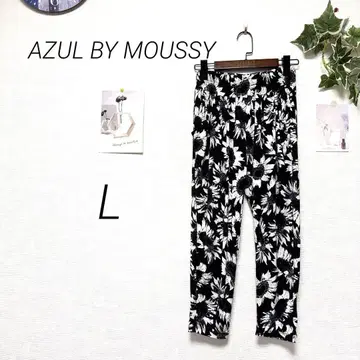 9989 AZUL BY MOUSSY 꽃무늬 이지 팬츠 L 레깅스
