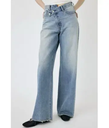 moussy CROSS WAIST WIDE STRAIGHT