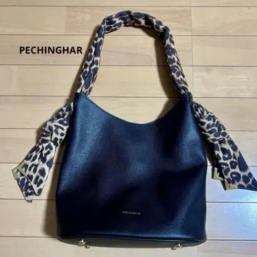 PECHINCHAR 레오파드 무늬 블랙 숄더백 야마다야