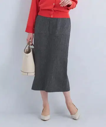 스커트 I라인 슬릿 스커트 여성용