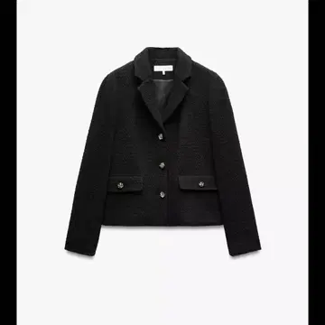 ZARA 자라 엠보싱 버튼 텍스처 가공 블레이저 M