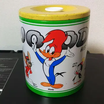 쇼와 레트로 녹슨 캔 우디 우드페커 보존 용기