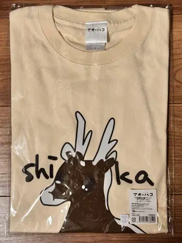 L 푸른상자 사슴노 치나츠 치나츠 화백의 사슴T셔츠