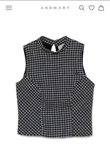 앤드마리 ANDMARY AM0888 Natalie check tops