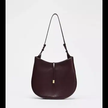 ZARA 버건디 숄더백 버킷백