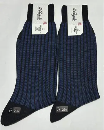 일 레갈로 Il Regalo 자카드 스트라이프 남성용 삭스 그레이