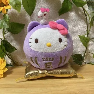 헬로키티 봉제 인형 2025년 계묘년 백사 달마 마스코트