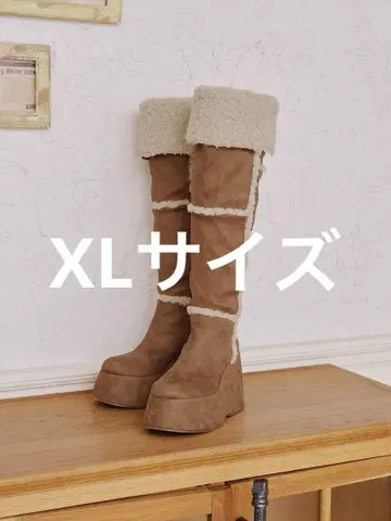 Darich 페이크 무스탕 니하이 부츠 CAM XL 사이즈