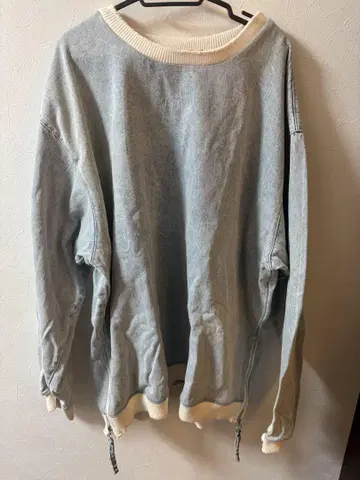 ZARA 사이드 지퍼 맨투맨 트레이닝복 데님