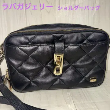 라바가제리 양가죽 퀼팅 스퀘어 숄더백