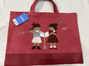 미사용 새상품 파밀리아 데님백(빨간색)