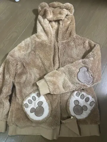 디즈니씨 더피 곰 귀 달린 후드티