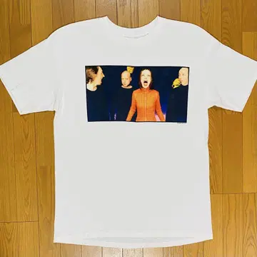90s 빈티지 Garbage T셔츠 Anvil 화이트 White XL