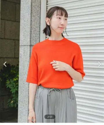 새상품 아이템 어반 리서치 소우바리 반소매 니트