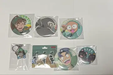 닌타마 란타로 캔뱃지 키링 세트