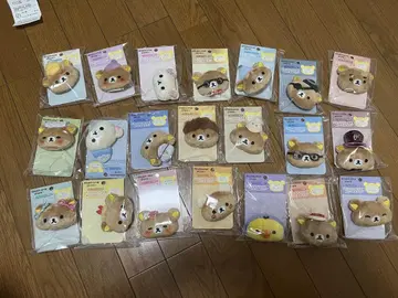 미개봉 새상품 리락쿠마 스토어 점장 인형 배지 전종 세트