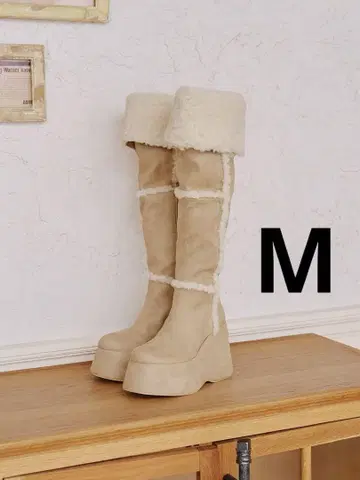 다리치 페이크 무스탕 니하이 부츠 M IVO