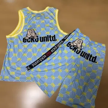 새상품 상 XL 하 L GALFY x ecko unltd. 셋업 메쉬