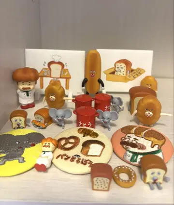 빵도둑 피규어, 캔뱃지 세트 (시크릿 포함)