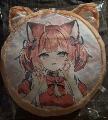 오와라이 카루비 A상 빨간 귀 달린 쿠션
