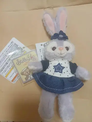 디즈니씨 스텔라 루 인형 배지 데님 코스튬 택 포함